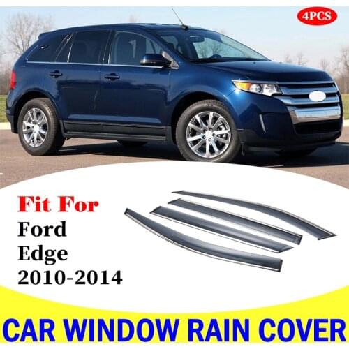 For Ford Edge 2010-2014 window visor car rain shield deflectors awning trim cover exterior rain cover car accessories