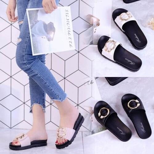 Wear All-Match Women’S Slippers In Summer, Non-Slip Bathroom Use Thick Bottom Indoor And Outdoor
