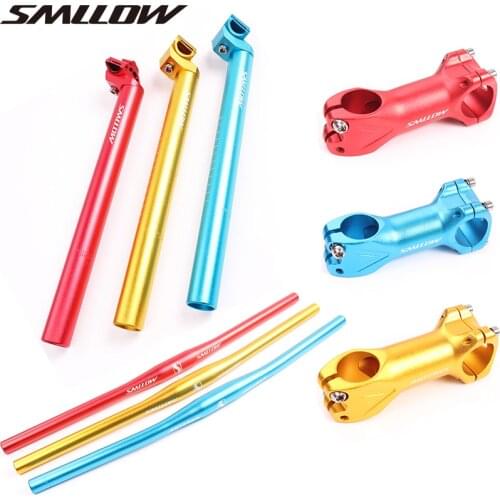 SMLLOW mountain bike handle set three-piece set 620mm handlebar cross / riser tube bicycle accessories