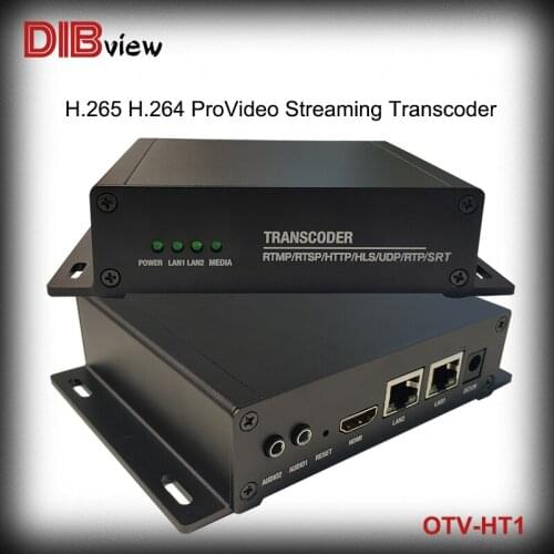 OTV-HT1 Facebook Digital H.265 H.264 ProVideo Streaming IPTV IP TO IP Transcoder With HLS RTMP RTSP HTTP UDP Unicast/Multicast