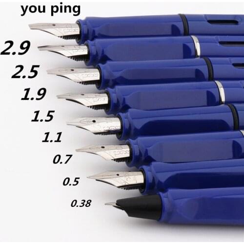 Luxury High quality 397 Blue calligraphy Fountain Pen office Student Stationery supplies ink pens