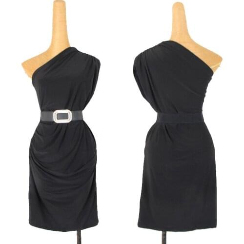 Latin Dance Dress Sexy Single Sleeve Practice Clothes Women Samba Cha Cha Tango Salsa Dresses Lady Dancing Show Wear DNV13428
