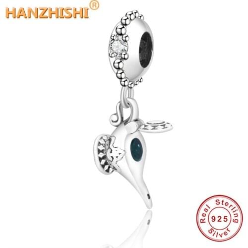 Wholesale Price Fit Charms Bracelet 2020 Mother Day Real 925 Sterling Silver Bead Magic Lamp Pendant Charm DIY Jewelry Pendant
