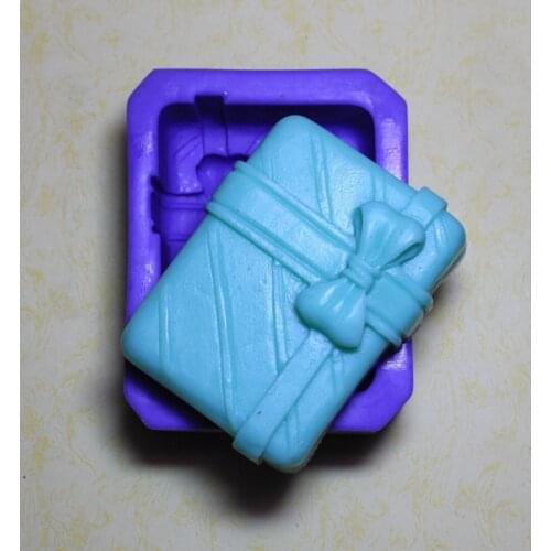 Gift Box S0182 Craft Art Silicone Soap mold Craft Molds DIY Handmade soap molds