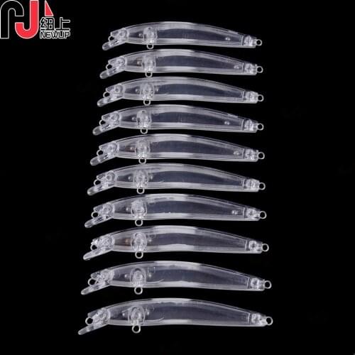 10pcs 8cm 5g blank baits crank Minnow fishing lures Unpainted Lure Bodies hard bait Fishing tackle unpainted lures