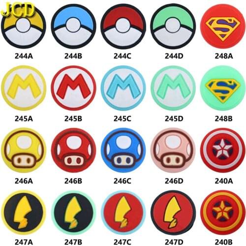 JCD 2PCS Silicone Grip Caps for Nintend Switch Joycon Cap Protective Case for NS Lite Joy-Con Controller Gamepad Joystick Cover