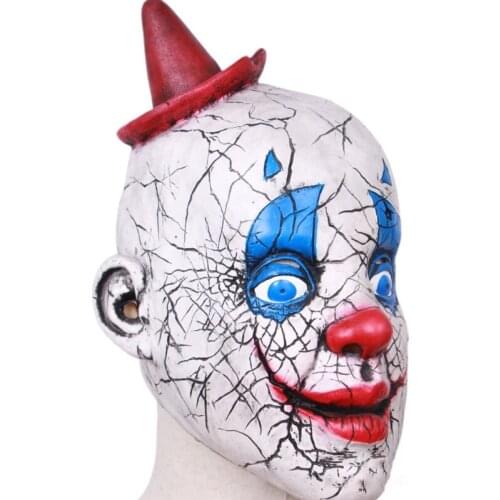 Halloween Funny Clown Mask Scary Sinister Devil Masks for Adults Halloween Costume Cosplay Props Masquerade Party Supplies
