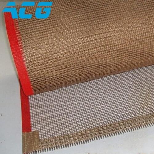 PTFE coated glass fiber mesh for food Conveyor belt 4X4 size 1.27m width