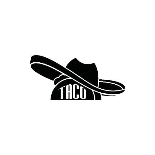 Taco Fast Food Sombrero Mexican Mexico Art Car Rear windshield Decor Waterproof Decals Window White Black L523