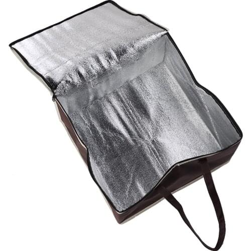 Food Pizza Delivery Insulated Bag Waterproof Camping Warmer Cold Thermal Bag For Takeout Delivery Personnel 44*44*25cm