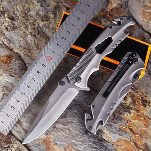 Outdoor Folding Pocket Knives Multi-Purpose Titanium-Plated Camping Knife Hunting Knife Tactical Knife Military Survival Knife