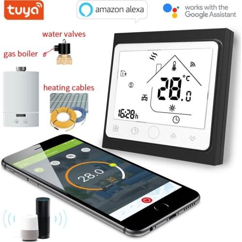TUYA Wifi Smart Temperature Controller Floor Heating Water/electricfloor Heating/gas-Boiler Water Works with Alexa google home