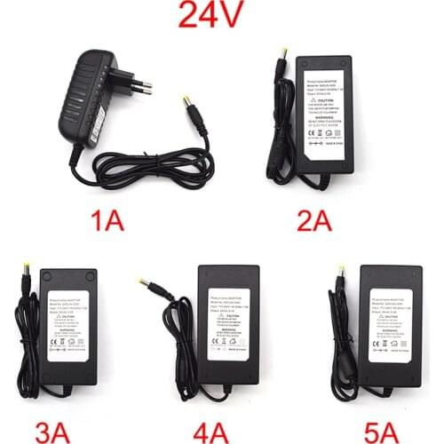 Universal Power Supply Adapter AC DC 24V 1A 2A 3A 4A 5A 220V TO 24 Voltage Switching Source 24 V Transformer SMPS For LED Strip