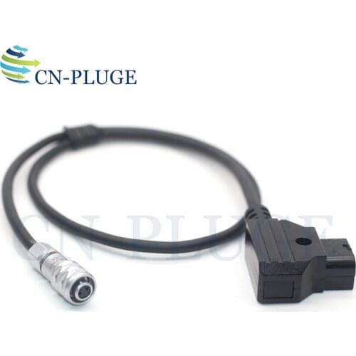 Built-in protective plate D-Tap Male to 2 pin female plug for bmpcc 4k / 6k power cable