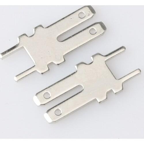 100pcs 2.8mm two-head circuit board inserts Generator voltage regulator board AVR circuit board terminal thickness 0.8 mm