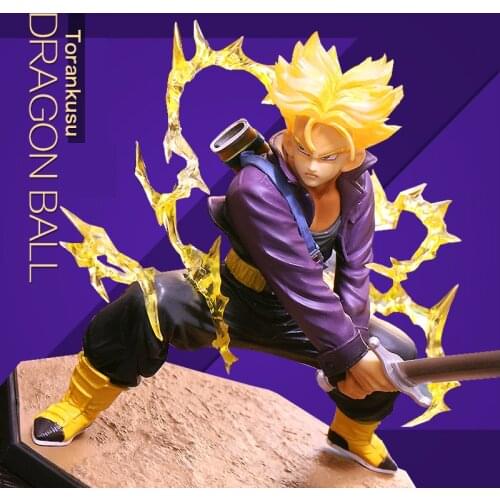 13cm BANDAI Dragon Ball Z Trunks Super Saiyan Future Coming Ver PVC Action Figure DBZ Trunks Zero Fighting Collect Model Toy