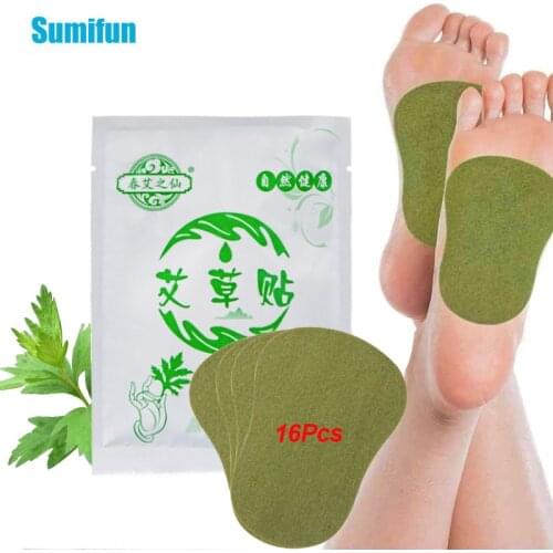 16Pcs/Bag Wormwood Foot Patch Body Detox Beauty Self-Heating Stickers Relieve Anxiety Improve Sleep Quality Feet Massage Plaster