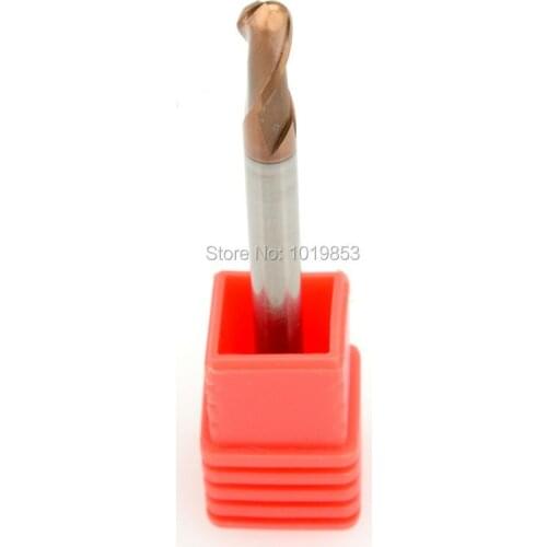 4pcs SLONS S600-R2X4X50L HRC65 Ball nose tungsten Carbide end mill for CNC machine