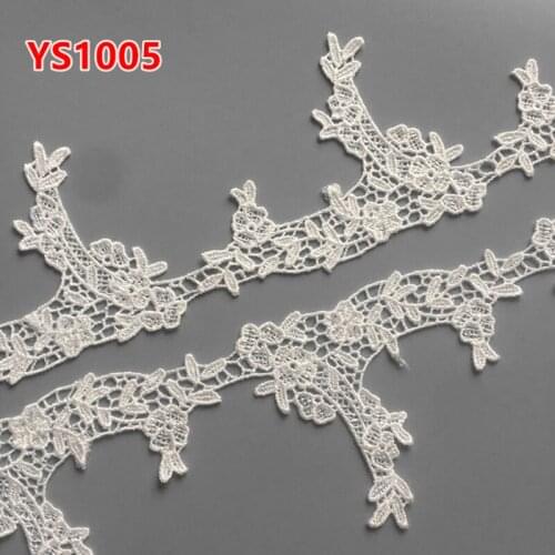 5yards 70MM white Embroidered Lace Fabric DIY skirt hem Dance costumes Garment Accessories lace trim Sewing Craft LP-YS1005