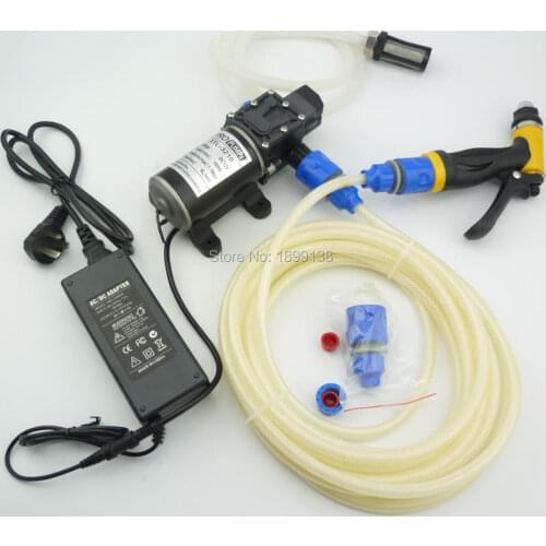Automatic pressure control high pressure portable car washer 12v 100w car wash machine
