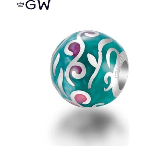 Fashion Women Bracelet Jewelry Making Silver 925 Solid Bead For DIY Jewelry Aimili Jewelry AMLD035H20