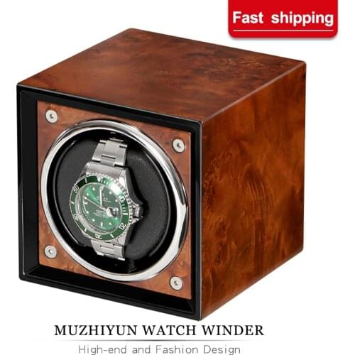 Watch Winder for automatic watches single Wooden Watch Accessories Box Watches Storage Luxury