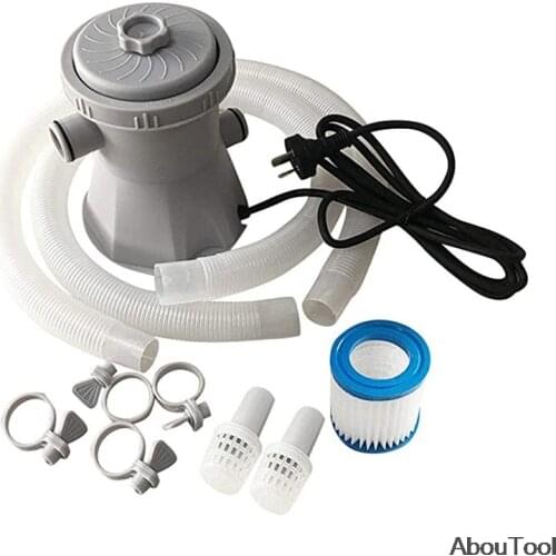 Swimming Pool Electric Filter Pump Large Pool Filter Household Pool Cleaner Removable Filter Core Circulation Pump