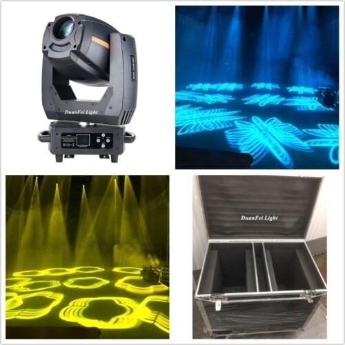 Fly case) 10lot Professional DMX 300w Led Moving Head Spot Stage Lyre dmx gobo Led Movinghead Gobo Lamp light