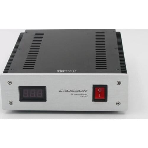 Finished European Audio Power Filter Purifierr Socket 4000W Home EU Power Conditioner Noise Adapt with display