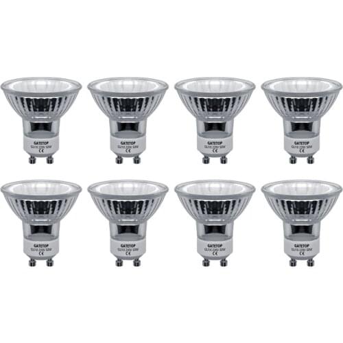 Hot Size Halogen Lamp 50W 8pcs/Lot GU10 220-240V Crystal Chandelier Home Decoration GU5.3