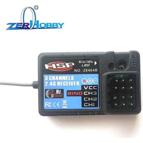 HSP 2.4GHz 3 channel receiver 28464B (HSP-2.4GHz) 3 channel receiver for HSP Wind Hobby toy sports