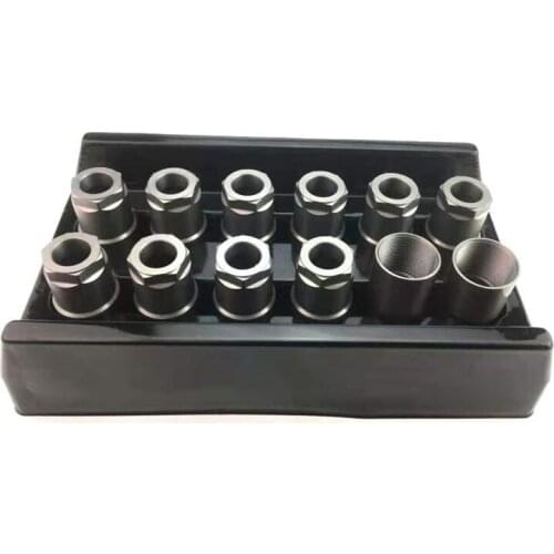 12Pcs for Bosch 110 120 Diesel Common RaiI Injector Pressure Cap Set Nozzle Tight Cap Calibration Oil Pump Fitting