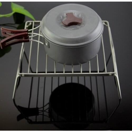 L38A Mini Family Party Barbecue Grill Outdoor Stainless Steel Portable Folding Barbecue Holder Shelf Garden Rack Lightweight