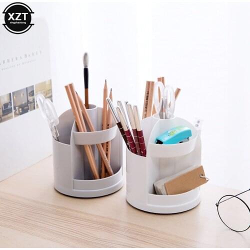 Multi-functional Rotation Series Desk Pen Holder Pencil Makeup Storage Box Desktop Organizer Case School Office Stationery