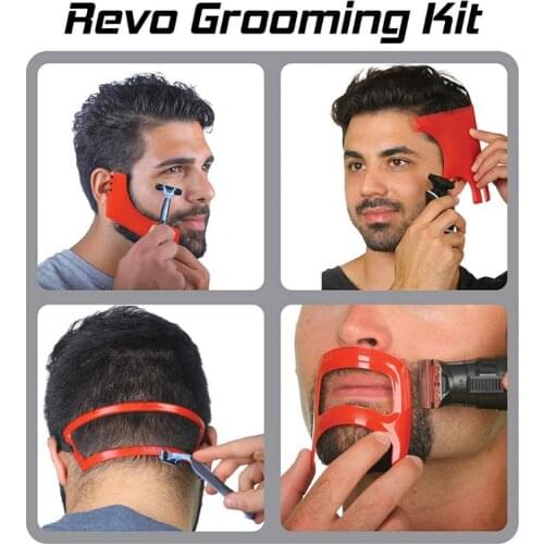 Mens Beard Trim Comb Neck Hair Line Guide Shaping Styling Template
