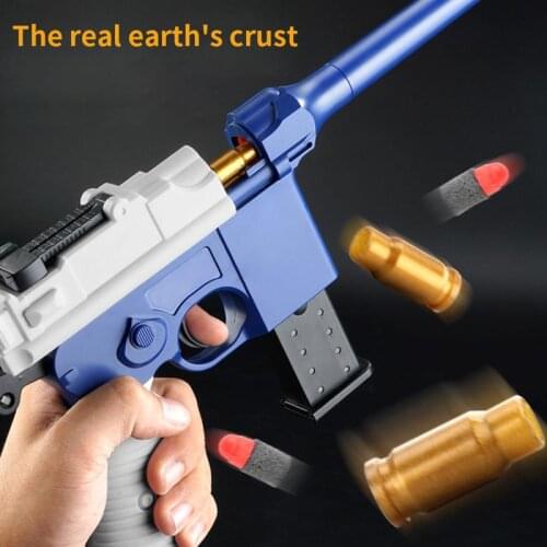 Soft Bullet Guns Manual Short Airsoft Bullet Sniper Gun Toy Pistol Glock Shooting Game for Kids Children Boys Birthday Gifts