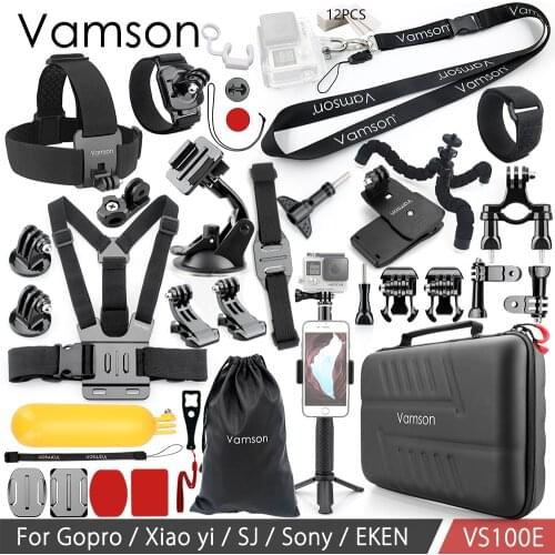 Vamson for Gopro hero 7 6 5 4 Accessories Set kit for SJCAM M10 for Xiaomi yi 4k for SJ5000 case EKEN SOOCOO Action Camera VS100