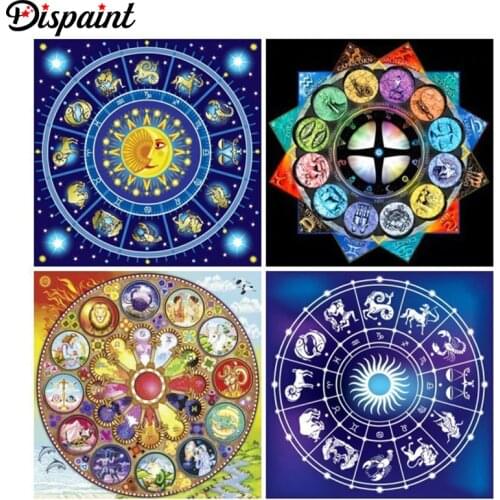 Dispaint Full Square/Round Drill 5D DIY Diamond Painting "Zodiac landscape" 3D Embroidery Cross Stitch 3D Home Decor Gift