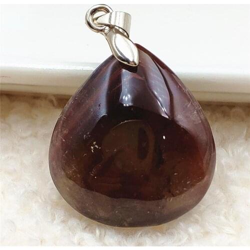 Natural Auralite 23 Purple Red Pendant 26x23x9mm Canada Water Drop For Women Necklace Fashion Stone AAAAA