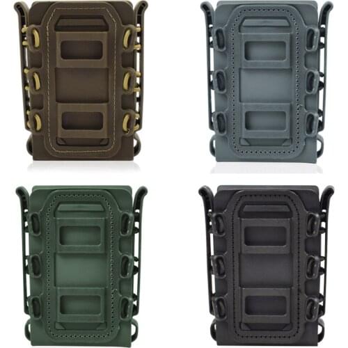 Brand New 3 Pcs TPR Flexible Magazine Pouch Fast Mag Carrier for 5.56/7.62 Molle System Quick Pull Elastic Clip Soft Shell Case