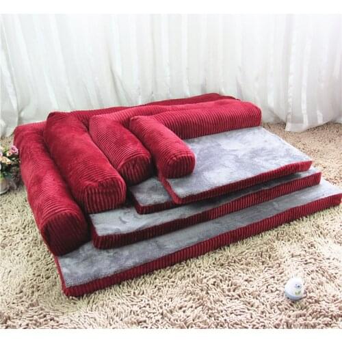 Dogs Blanket House Sofa Kennel Square Pillow Husky Labrador Teddy Large Dogs Cat House Beds Mat Fine joy Dog Beds for Large Dogs