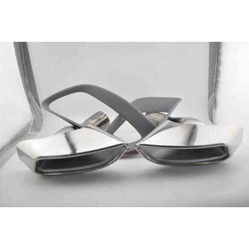 One Pair (Right+Left) Dual Exhaust Muffler Tips for X5 E70 X6 E71 X5M X6M E70 E50 F07 F01 F02 F18 Muffler Tail Pipes