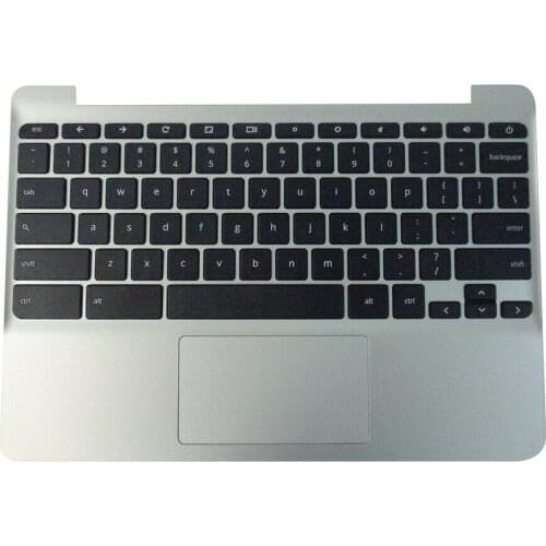 Genuine HP Chromebook 11 G5 Silver Palmrest Keyboard & Touchpad 900818-001