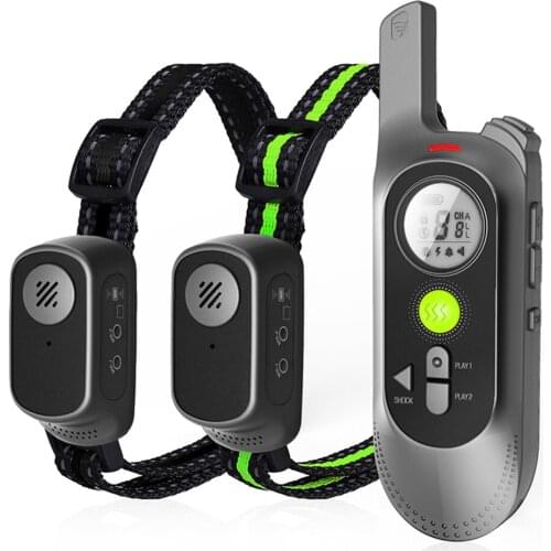 Pet Collar Remote Dog Training Collar Shockproof And Anti-Vibration With Recording Function LCD Display Remote Control Trainer
