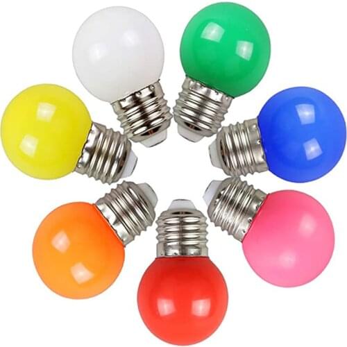 10pcs/lot Colorful E27 Led Bulb Globe Lamp 3W 5W 220V E27 Lampada SMD2835 RGB B22 Led Spotlight Red Green Blue Bomlillas