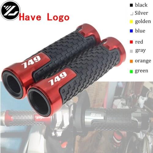 Handle 7/8"22mm Motorcycle handlebar grips & handle bar ends hand cap for Ducati 749/S/R 749 2003 2004 2005 2006