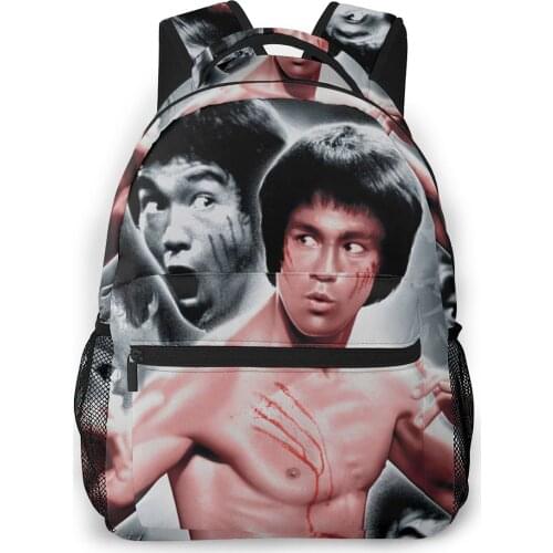 Bruce Lee Backpack for Girls Boys Travel RucksackBackpacks for Teenage school bag