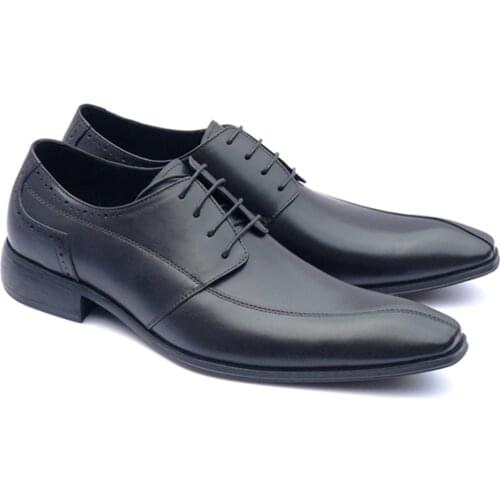 Sipriks Mens Dress Shoes Genuine Leather Suits Men Shoes Fashion Grooms Wedding Shoes Boss Business Work Shoes