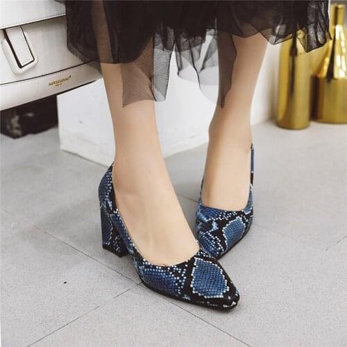 2021 New PU High Heeled Pumps Synthetic Leather Sexy Pointed Toe Brand Design Party Shoes Spring Summer Shoes Woman
