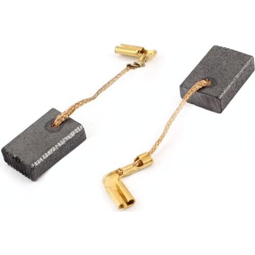 2 Pcs 16mm x 11mm x 5mm Electric Grinder Motor Carbon Brushes Hand Tool Spare Parts for Electric Drill